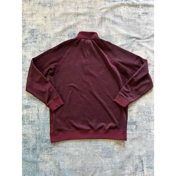 Under Armour Burgundy Purple 1/4 Zip Coldgear Storm Mock Neck Pullover XXL - Picture 2 of 8
